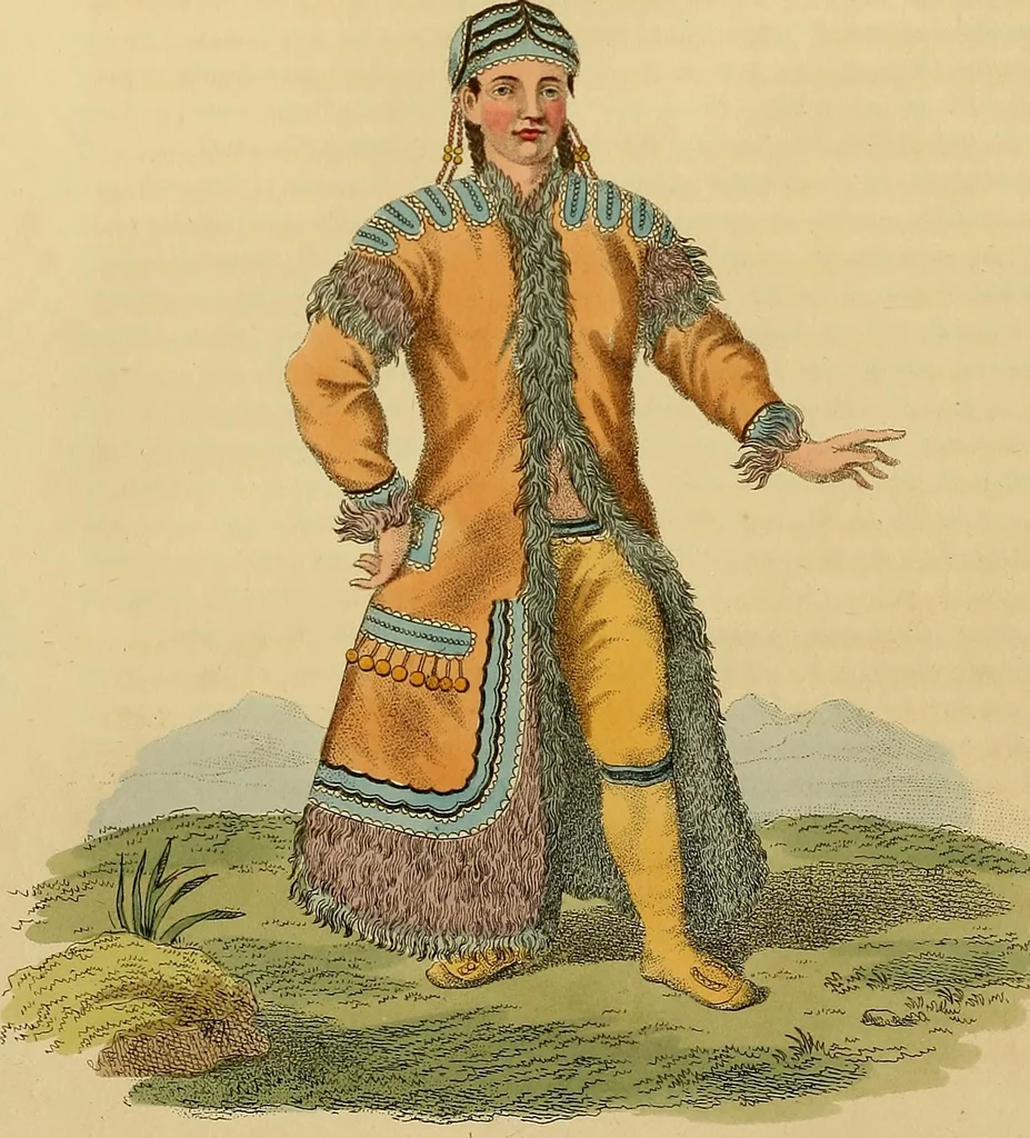 An illustration from Costume of the Russian empire : illustrated by upwards of seventy richly coloured engravings .., 1811, leaf 183