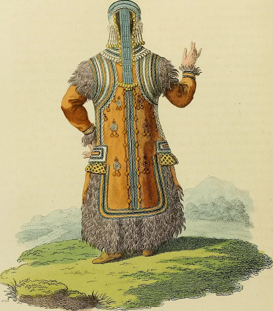 An illustration from Costume of the Russian empire : illustrated by upwards of seventy richly coloured engravings .., 1811, leaf 187