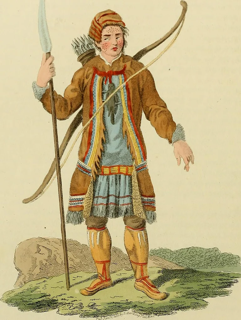 An illustration from Costume of the Russian empire : illustrated by upwards of seventy richly coloured engravings .., 1811, leaf 203