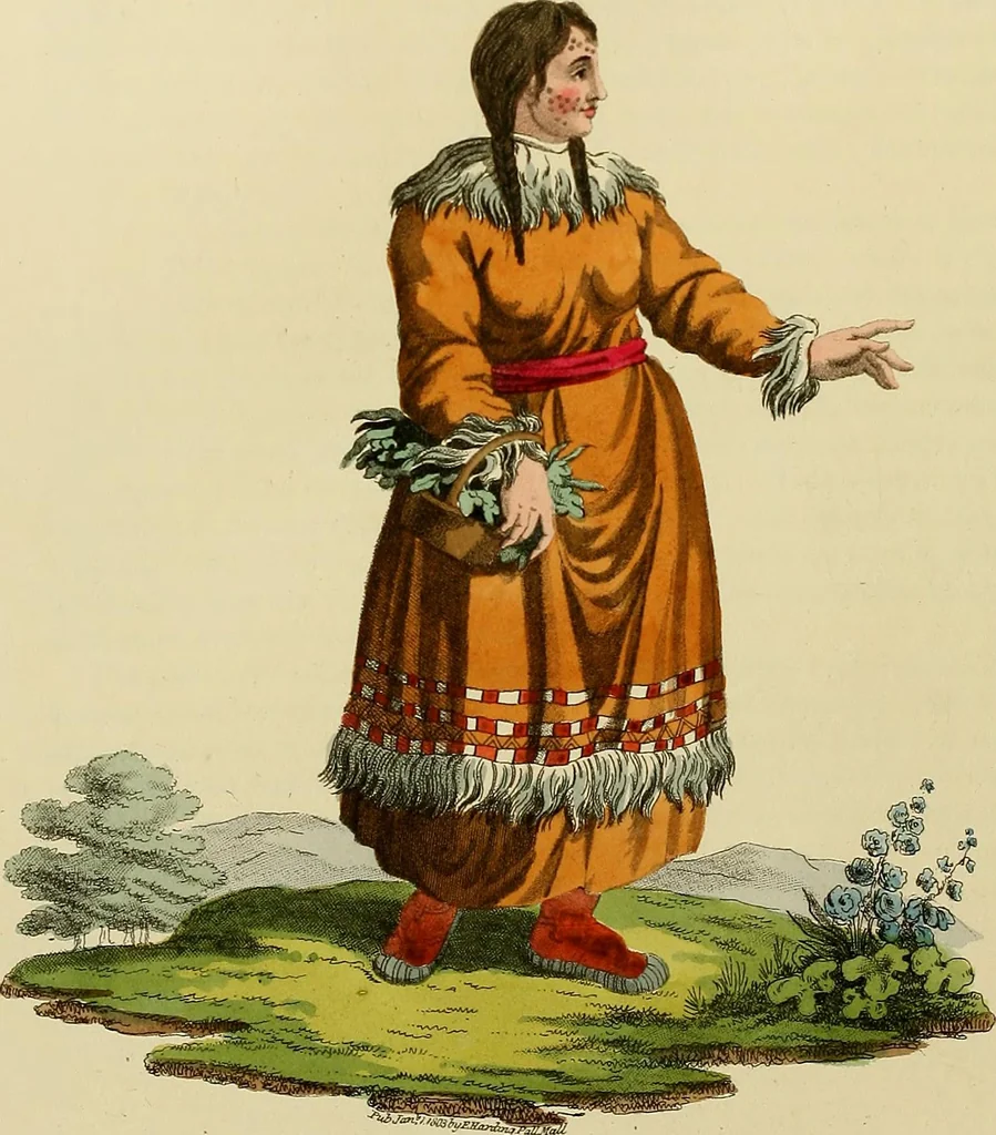 An illustration from Costume of the Russian empire : illustrated by upwards of seventy richly coloured engravings .., 1811, leaf 247