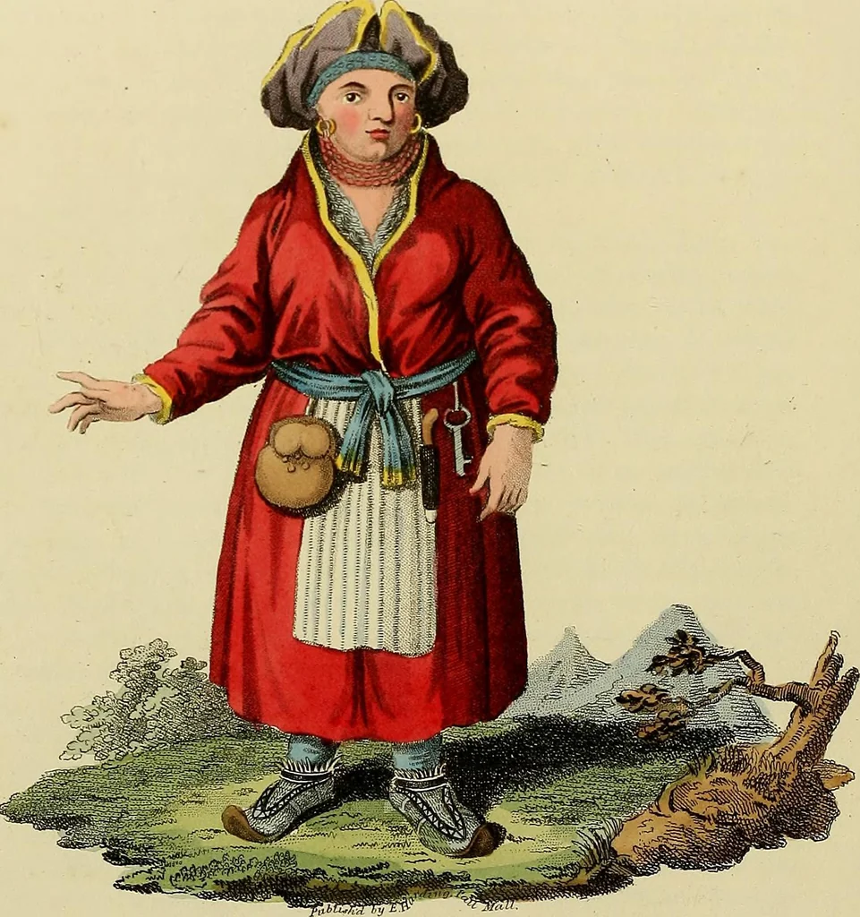 An illustration from Costume of the Russian empire : illustrated by upwards of seventy richly coloured engravings .., 1811, leaf 27