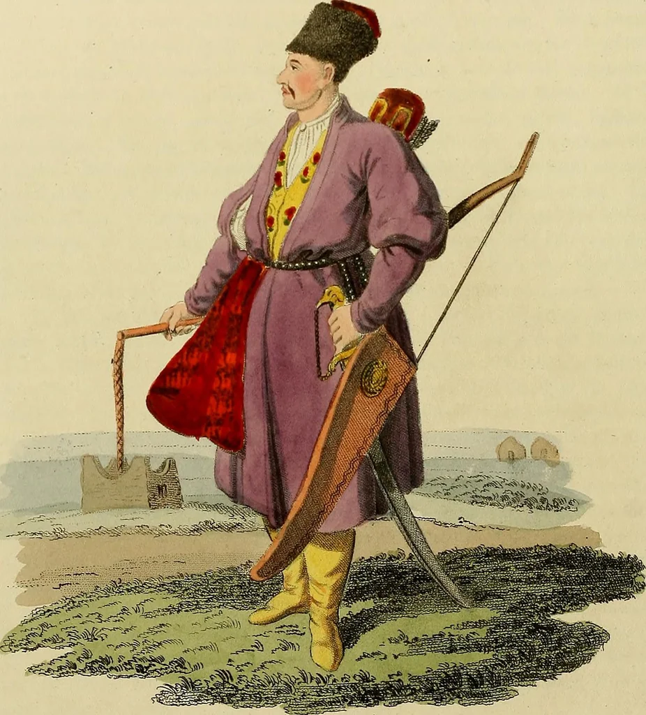An illustration from Costume of the Russian empire : illustrated by upwards of seventy richly coloured engravings .., 1811, leaf 279