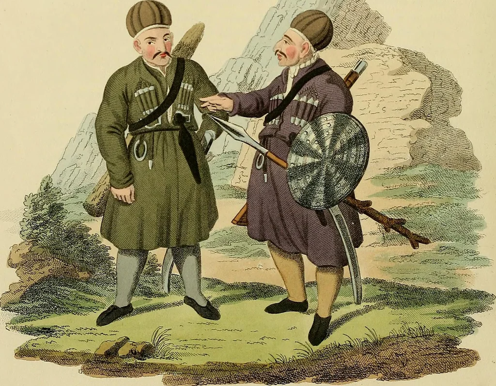 An illustration from Costume of the Russian empire : illustrated by upwards of seventy richly coloured engravings .., 1811, leaf 295