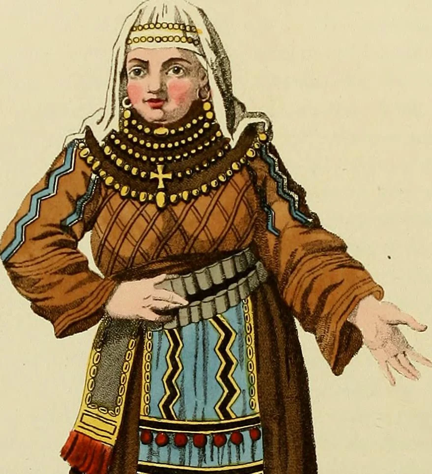 An illustration from Costume of the Russian empire : illustrated by upwards of seventy richly coloured engravings .., 1811, leaf 31