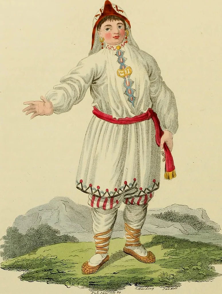 An illustration from Costume of the Russian empire : illustrated by upwards of seventy richly coloured engravings .., 1811, leaf 57