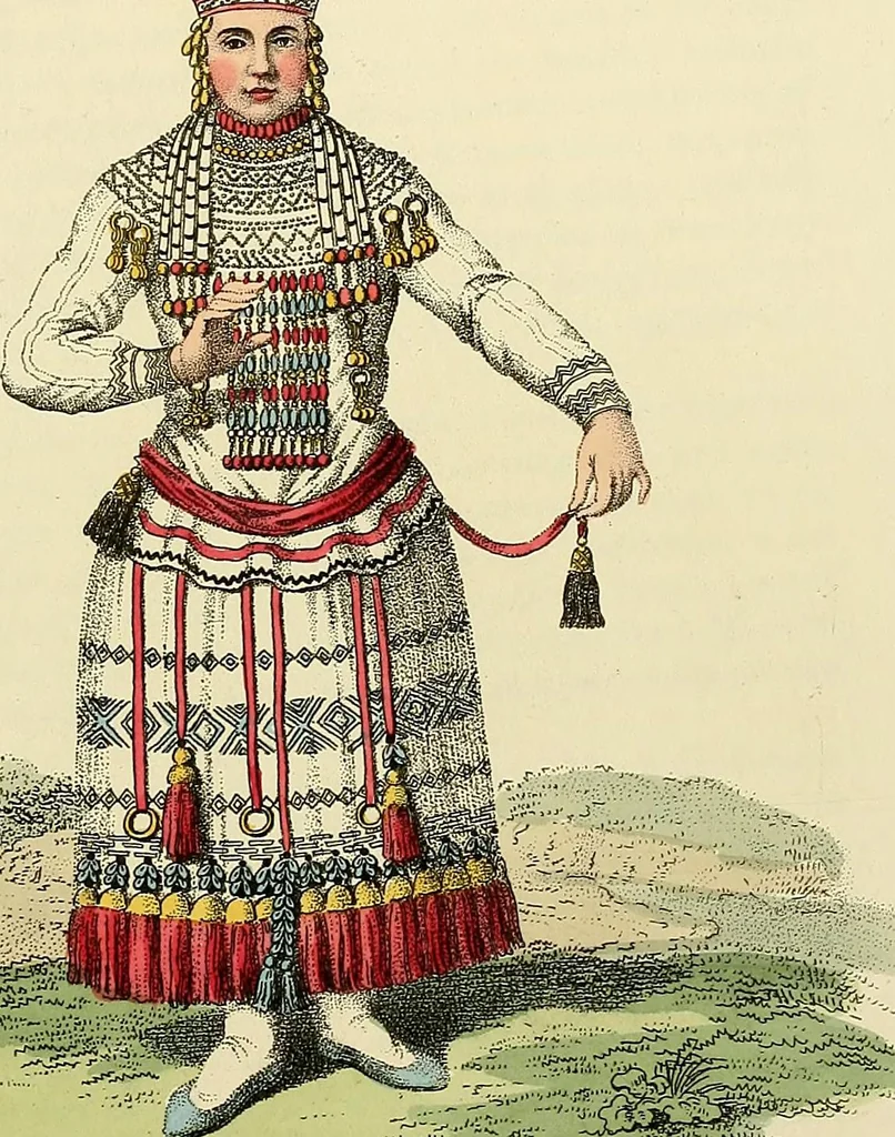 An illustration from Costume of the Russian empire : illustrated by upwards of seventy richly coloured engravings .., 1811, leaf 68