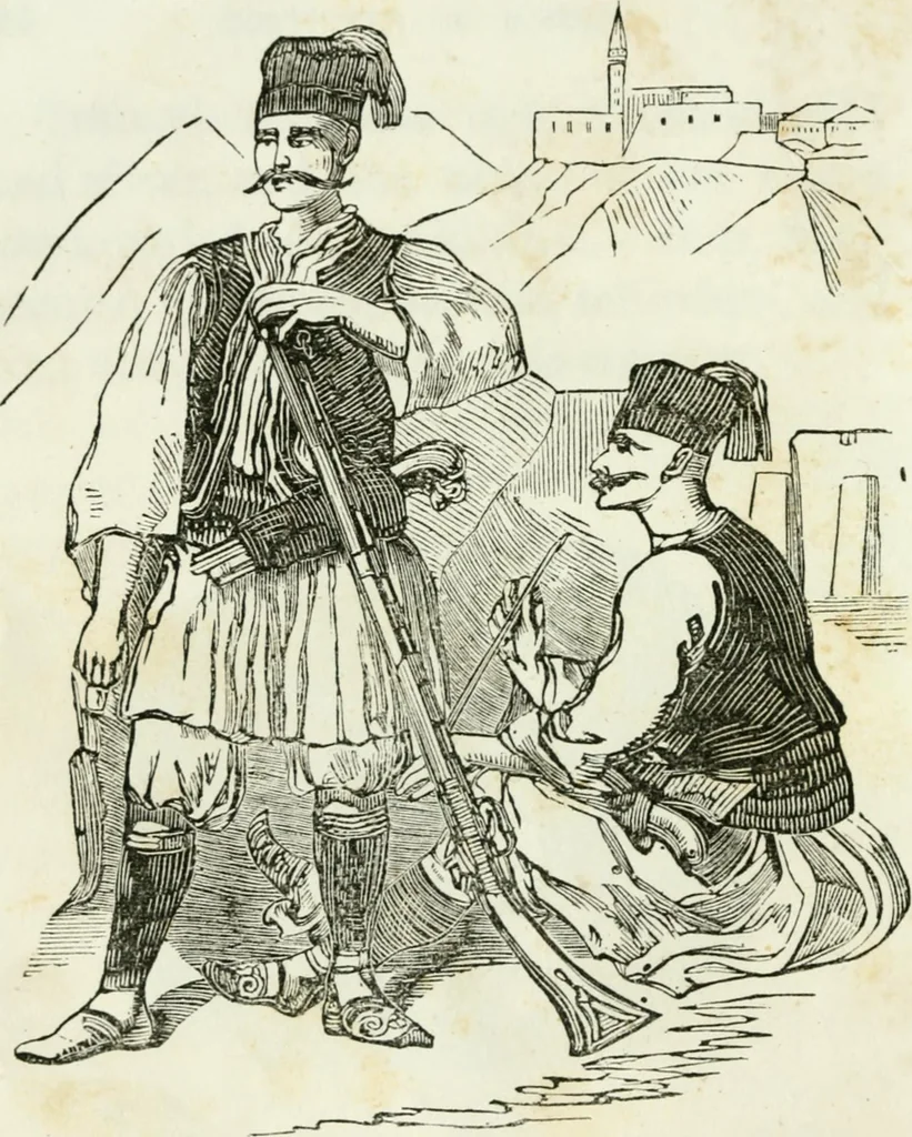 An illustration from Costumes of Europe: with descriptions of the people, manners, and customs, 1852, leaf 103