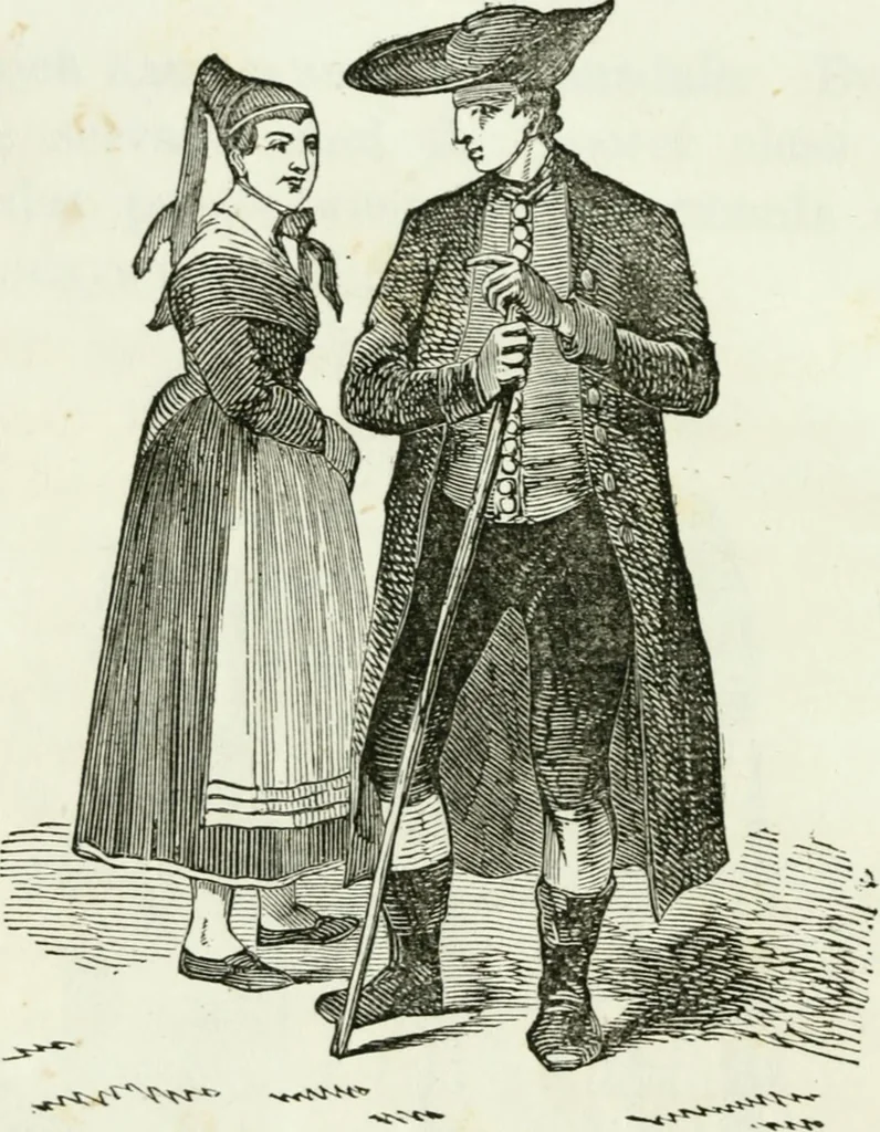 An illustration from Costumes of Europe: with descriptions of the people, manners, and customs, 1852, leaf 115