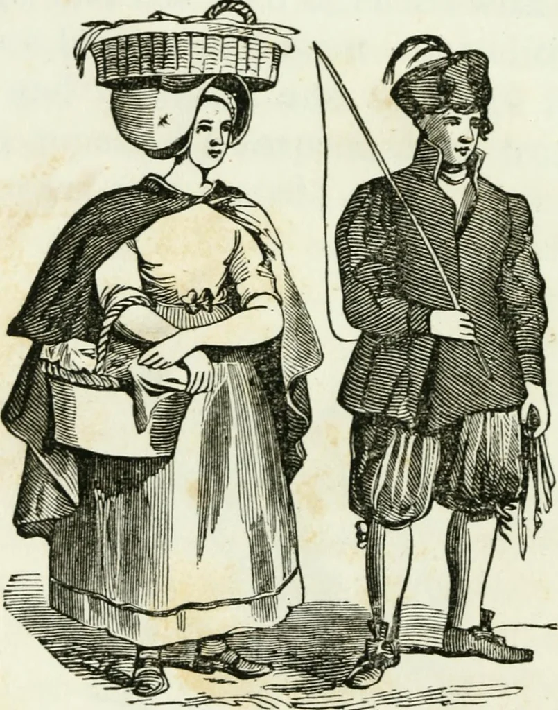 An illustration from Costumes of Europe: with descriptions of the people, manners, and customs, 1852, leaf 121