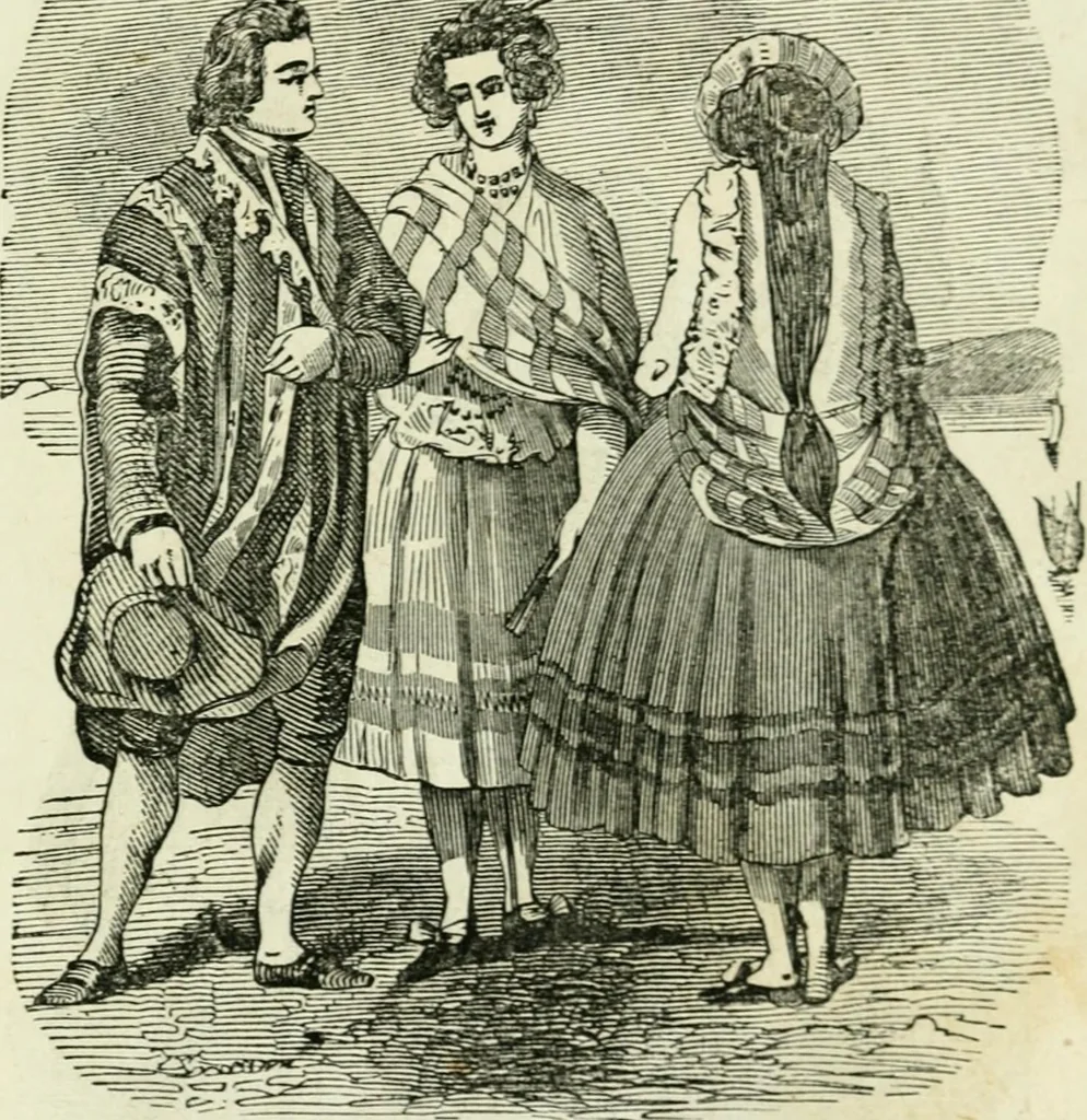 An illustration from Costumes of Europe: with descriptions of the people, manners, and customs, 1852, leaf 142