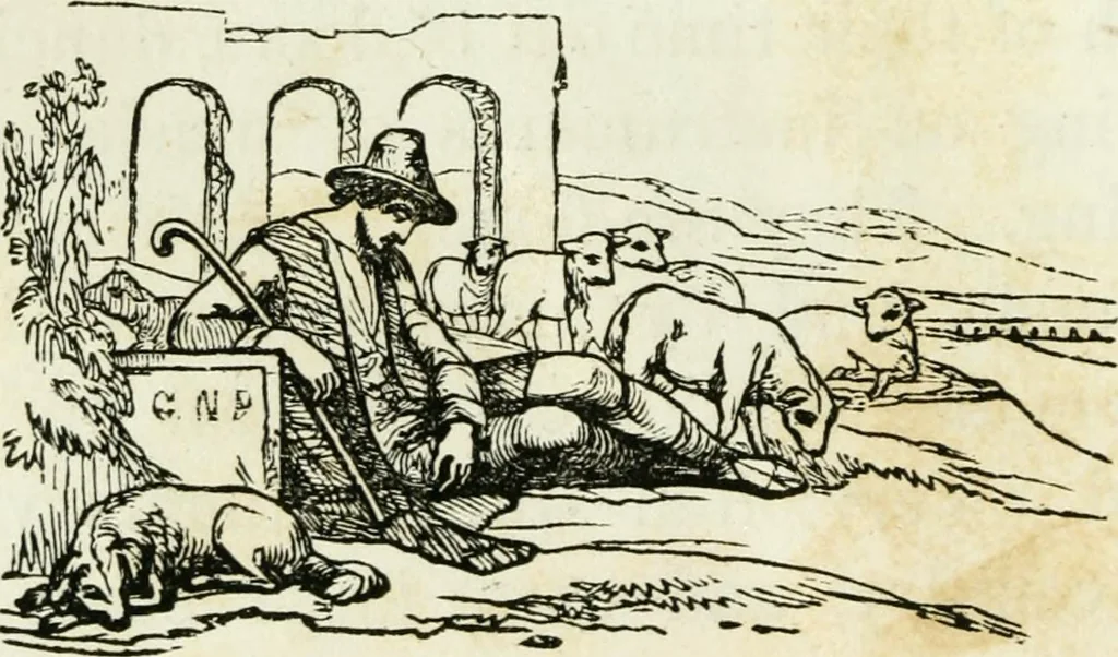 An illustration from Costumes of Europe: with descriptions of the people, manners, and customs, 1852, leaf 41