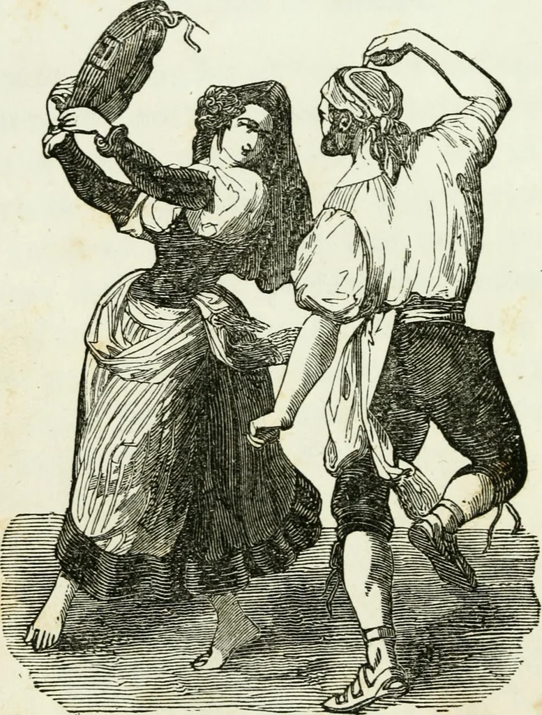 An illustration from Costumes of Europe: with descriptions of the people, manners, and customs, 1852, leaf 43