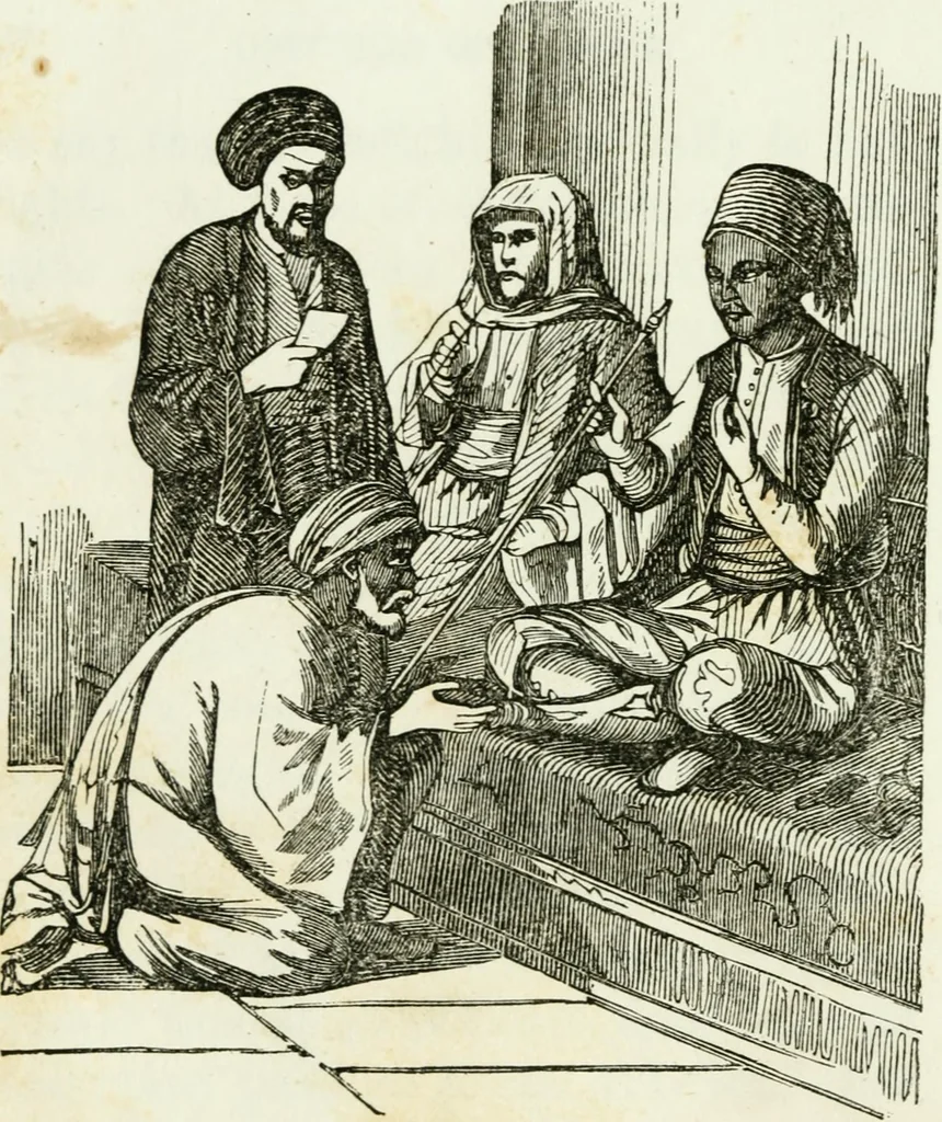 An illustration from Costumes of Europe: with descriptions of the people, manners, and customs, 1852, leaf 47