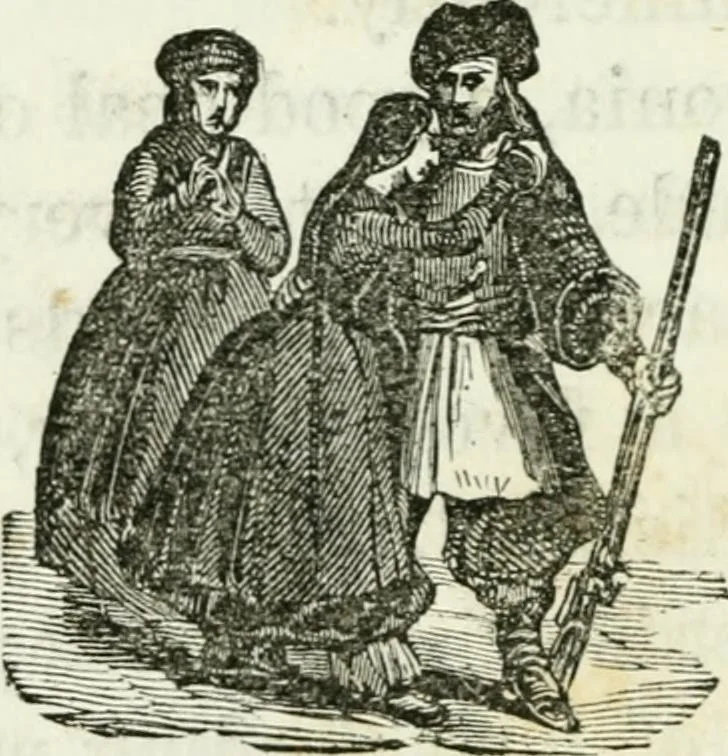 An illustration from Costumes of Europe: with descriptions of the people, manners, and customs, 1852, leaf 81