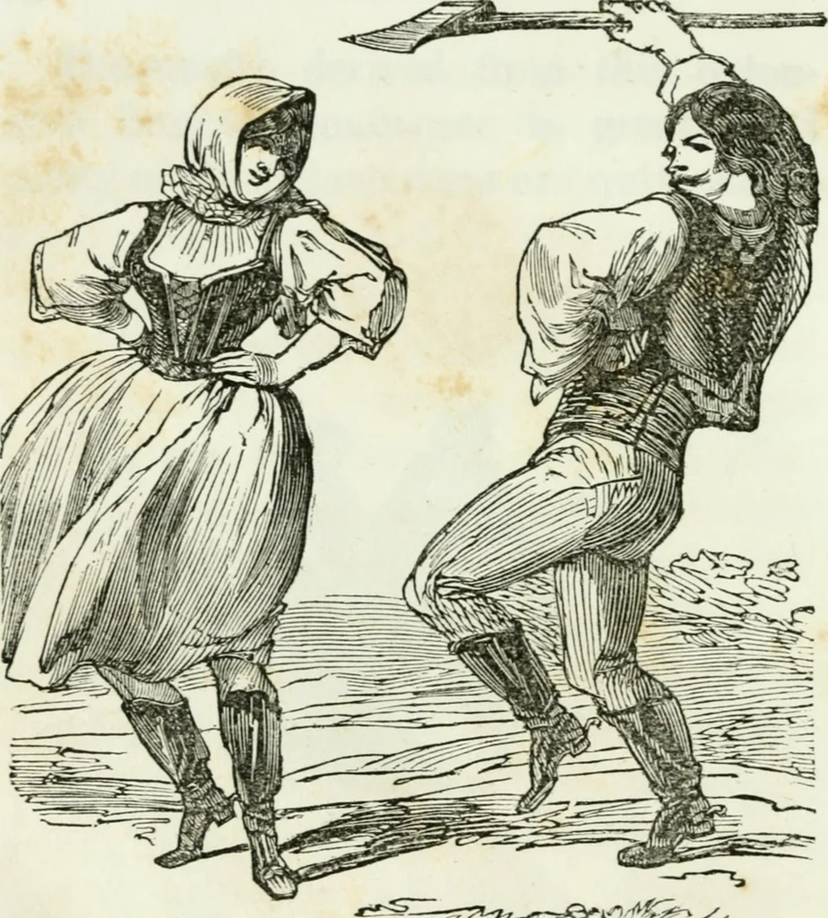 An illustration from Costumes of Europe: with descriptions of the people, manners, and customs, 1852, leaf 83