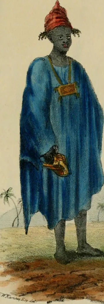 An illustration from [Costumes on the western coast of Africa, 1830, leaf 19