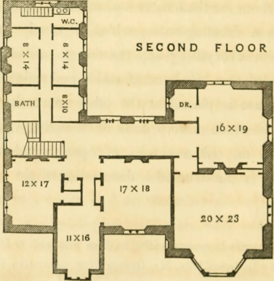 An illustration from Cottage residences : or, A series of designs for rural cottages and cottage villas, and their gardens and grounds ; adapted to North America, 1847, leaf 169