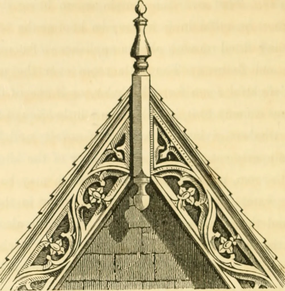 An illustration from Cottage residences : or, A series of designs for rural cottages and cottage villas, and their gardens and grounds ; adapted to North America, 1847, leaf 171