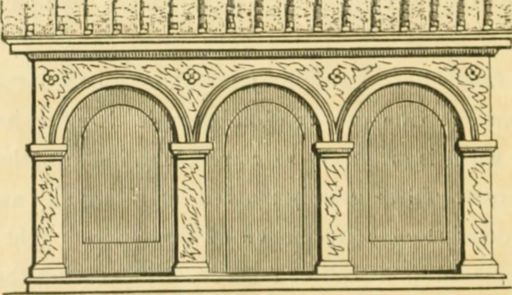 An illustration from Cottage residences : or, A series of designs for rural cottages and cottage villas, and their gardens and grounds ; adapted to North America, 1847, leaf 189