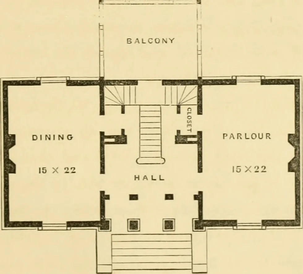An illustration from Cottage residences : or, A series of designs for rural cottages and cottage villas, and their gardens and grounds ; adapted to North America, 1847, leaf 198