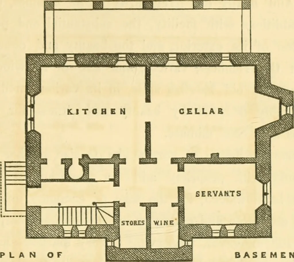 An illustration from Cottage residences : or, A series of designs for rural cottages and cottage villas, and their gardens and grounds ; adapted to North America, 1847, leaf 86