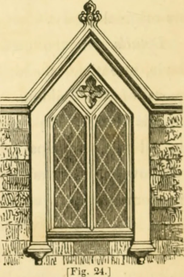 An illustration from Cottage residences : or, A series of designs for rural cottages and cottage villas, and their gardens and grounds ; adapted to North America, 1847, leaf 91