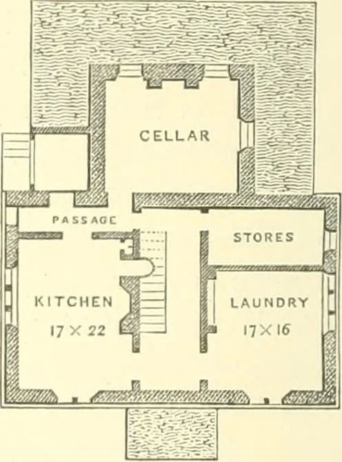 An illustration from Cottage residences; or, A series of designs for rural cottages and cottage villas, and their gardens and grounds, 1873, leaf 118