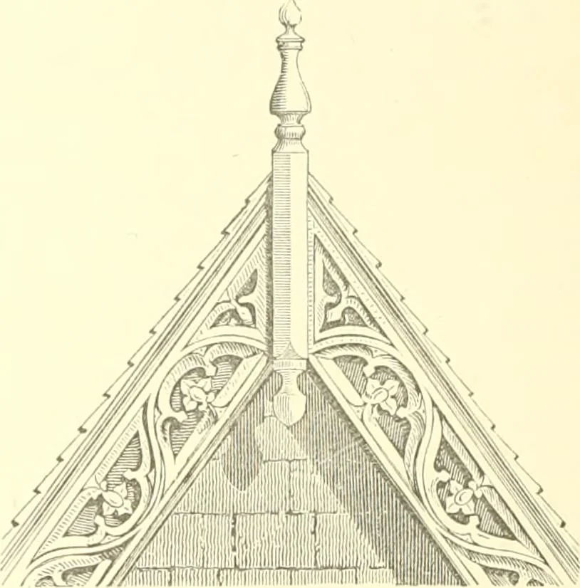 An illustration from Cottage residences; or, A series of designs for rural cottages and cottage villas, and their gardens and grounds, 1873, leaf 160