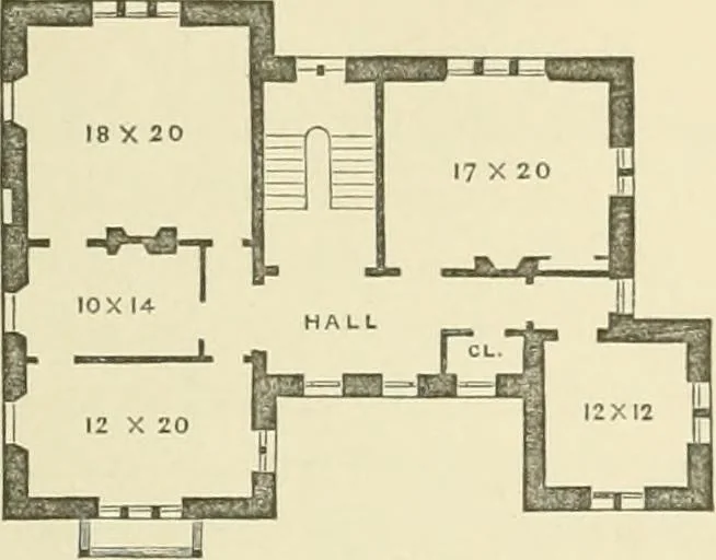 An illustration from Cottage residences; or, A series of designs for rural cottages and cottage villas, and their gardens and grounds, 1873, leaf 173