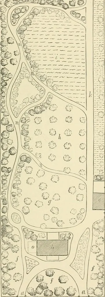 An illustration from Cottage residences; or, A series of designs for rural cottages and cottage villas, and their gardens and grounds, 1873, leaf 187