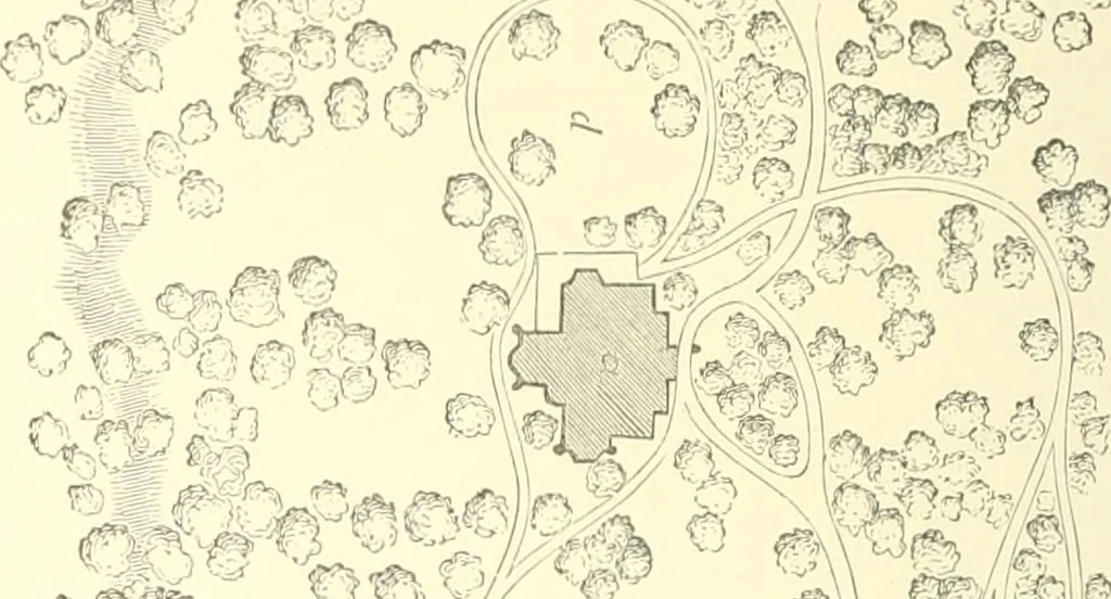 An illustration from Cottage residences; or, A series of designs for rural cottages and cottage villas, and their gardens and grounds, 1873, leaf 198