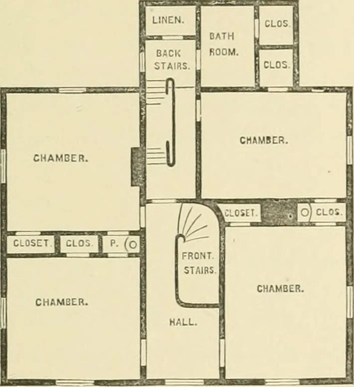 An illustration from Cottage residences; or, A series of designs for rural cottages and cottage villas, and their gardens and grounds, 1873, leaf 235