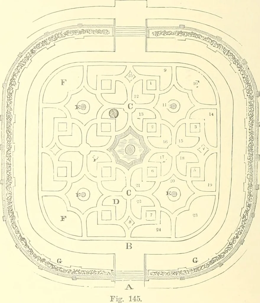 An illustration from Cottage residences; or, A series of designs for rural cottages and cottage villas, and their gardens and grounds, 1873, leaf 278