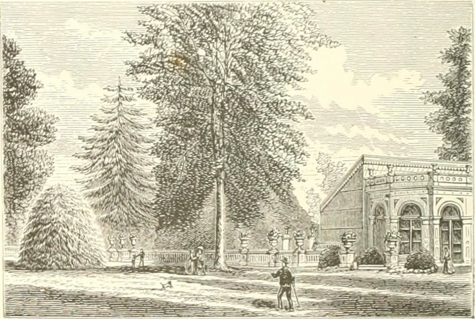 An illustration from Cottage residences; or, A series of designs for rural cottages and cottage villas, and their gardens and grounds, 1873, leaf 292