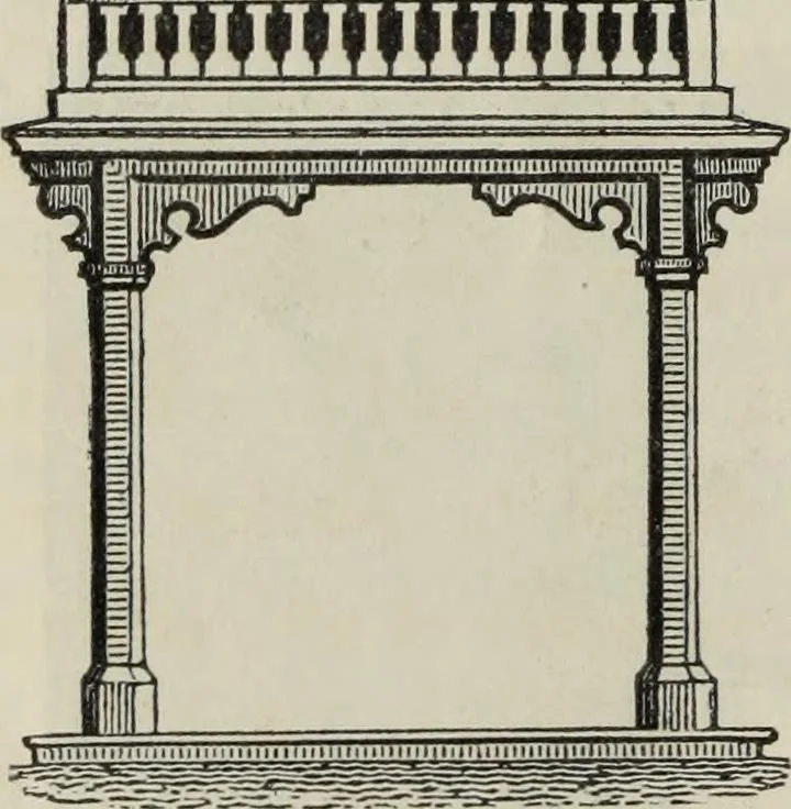 An illustration from Cottage residences : or, A series of designs for rural cottages and cottage villas, and their gardens and grounds. Adapted to North America, 1847, leaf 127