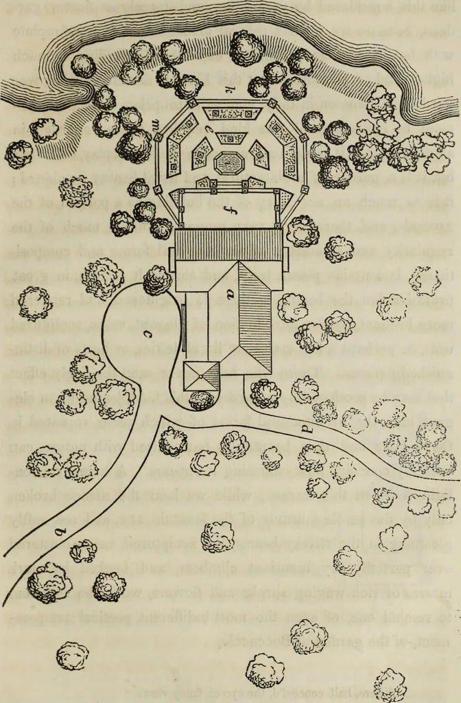An illustration from Cottage residences : or, A series of designs for rural cottages and cottage villas, and their gardens and grounds. Adapted to North America, 1847, leaf 190