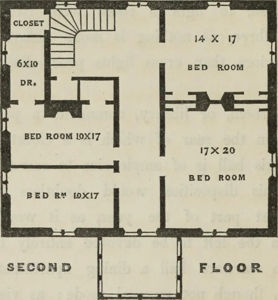 An illustration from Cottage residences : or, A series of designs for rural cottages and cottage villas, and their gardens and grounds. Adapted to North America, 1847, leaf 67