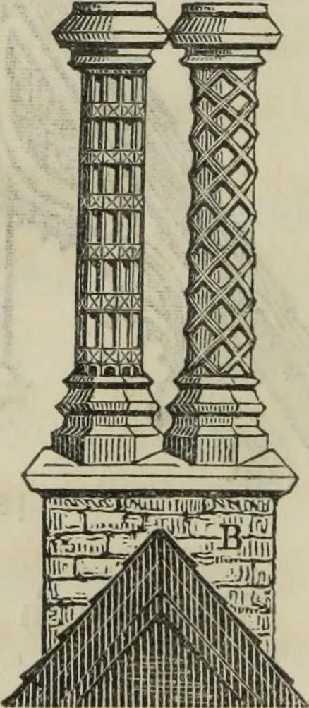 An illustration from Cottage residences : or, A series of designs for rural cottages and cottage villas, and their gardens and grounds. Adapted to North America, 1847, leaf 71