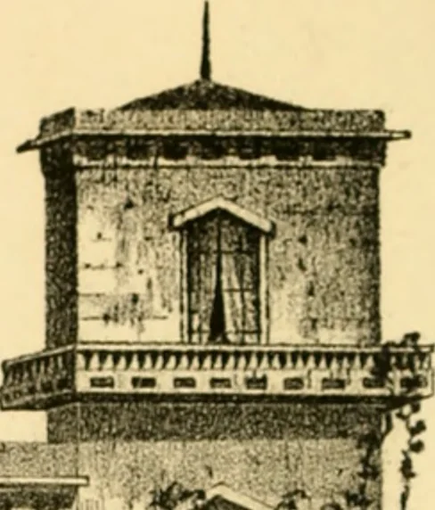 An illustration from Cottages and cottage life : containing plans for country houses, adapted to the means and wants of the people of the United States ; with directions for building and improving for the laying out and embellishing of grounds ; with some sketches of life in the country, 1848, leaf 7