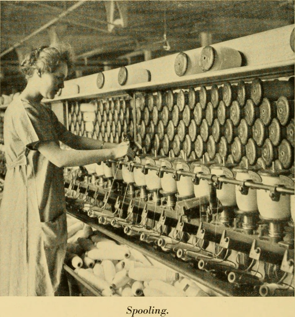 An illustration from Cotton and cotton manufacture, 1921, leaf 37