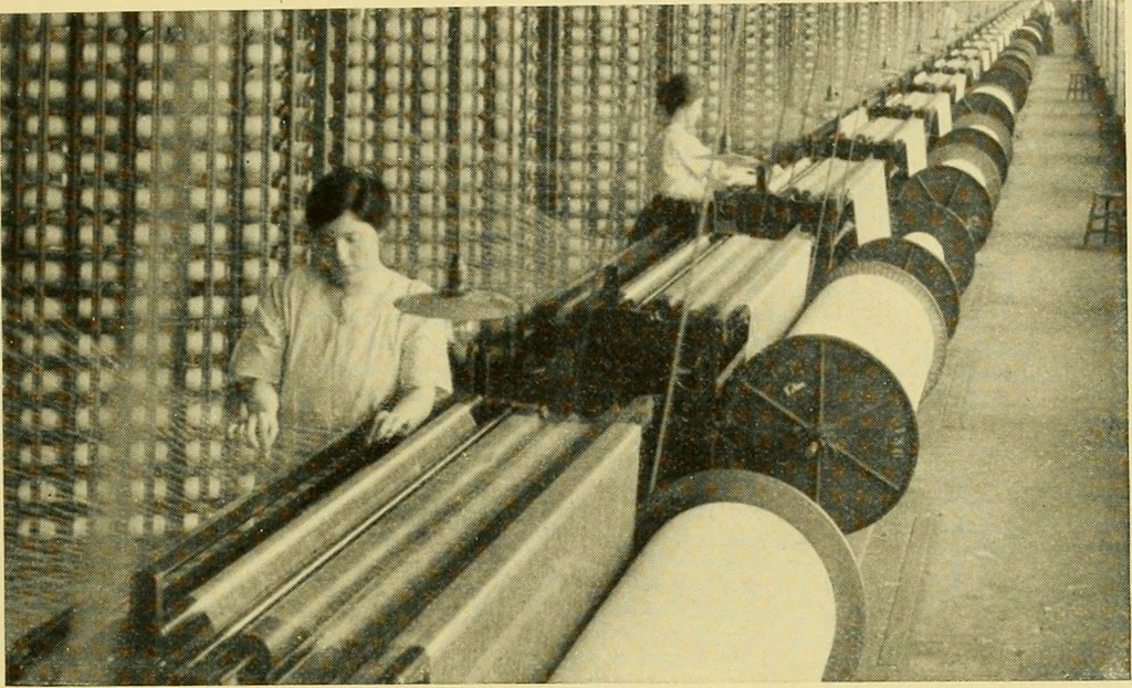 An illustration from Cotton and cotton manufacture, 1921, leaf 38