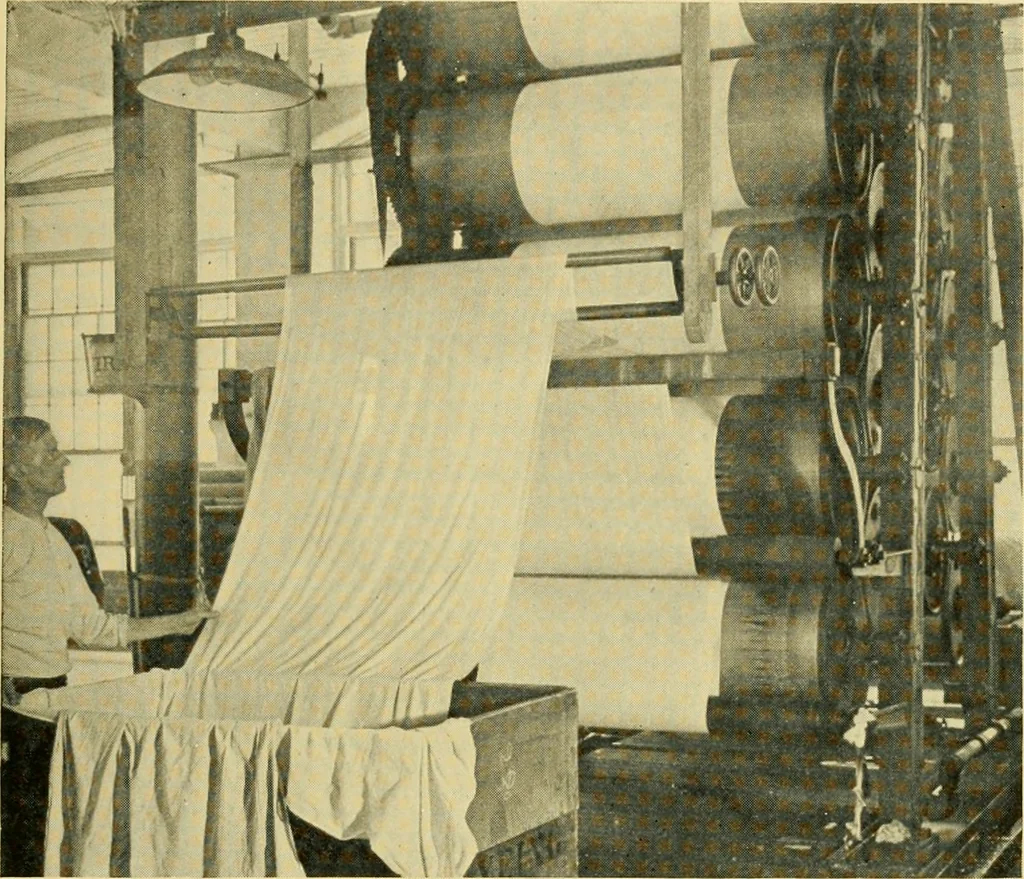 An illustration from Cotton and cotton manufacture, 1921, leaf 52