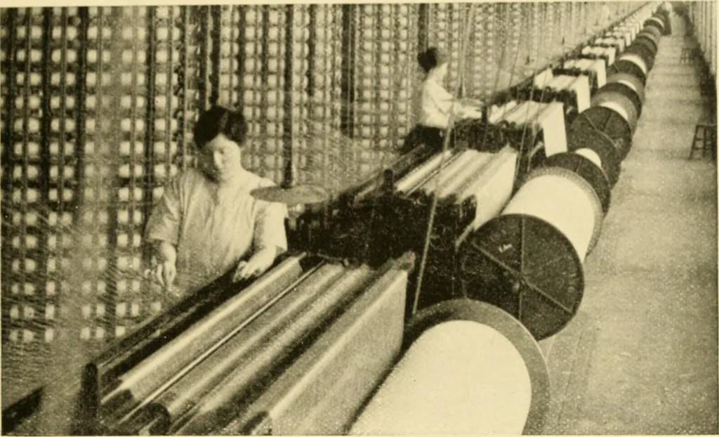 An illustration from Cotton and cotton manufacture, 1921, leaf 38