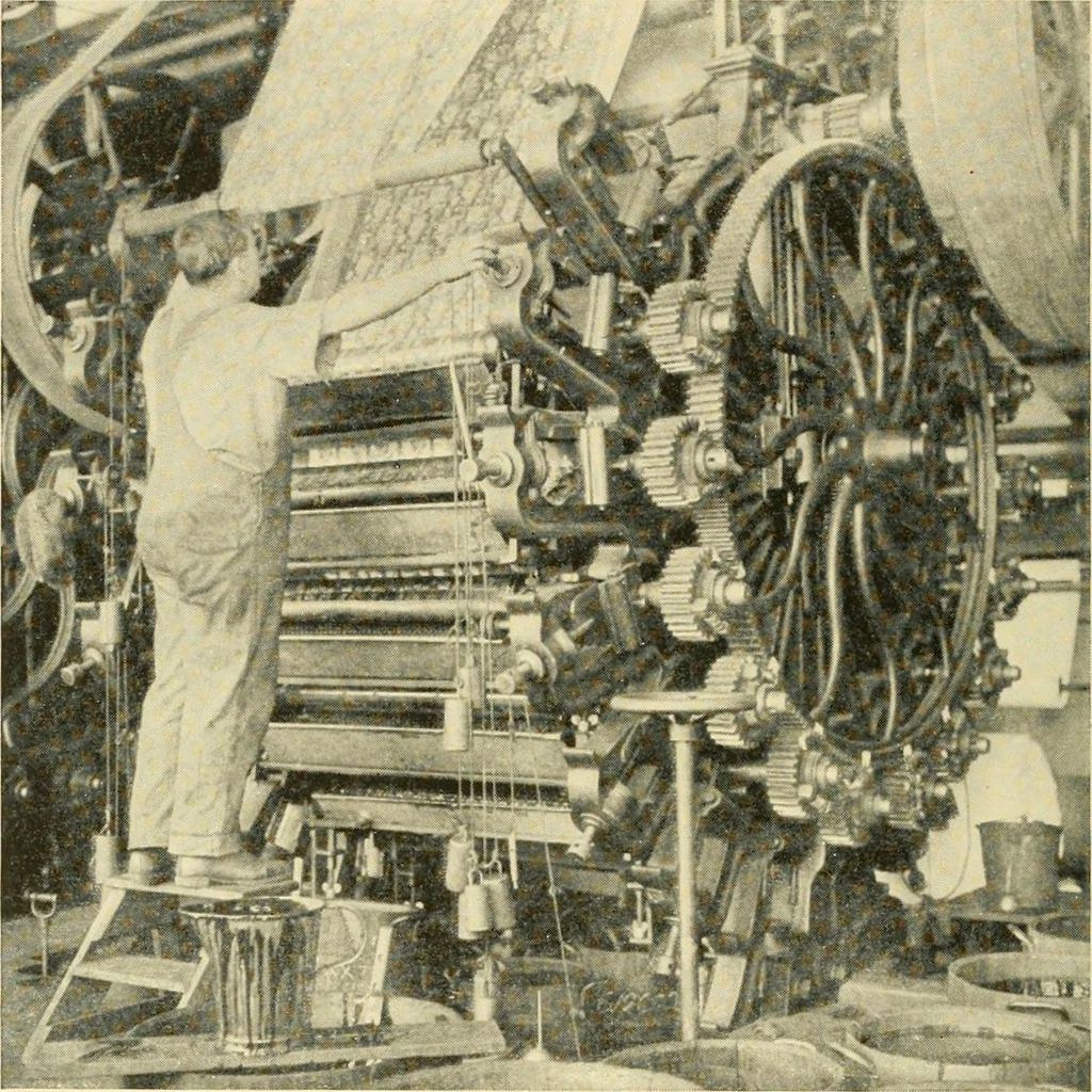 An illustration from Cotton and cotton manufacture, 1921, leaf 47