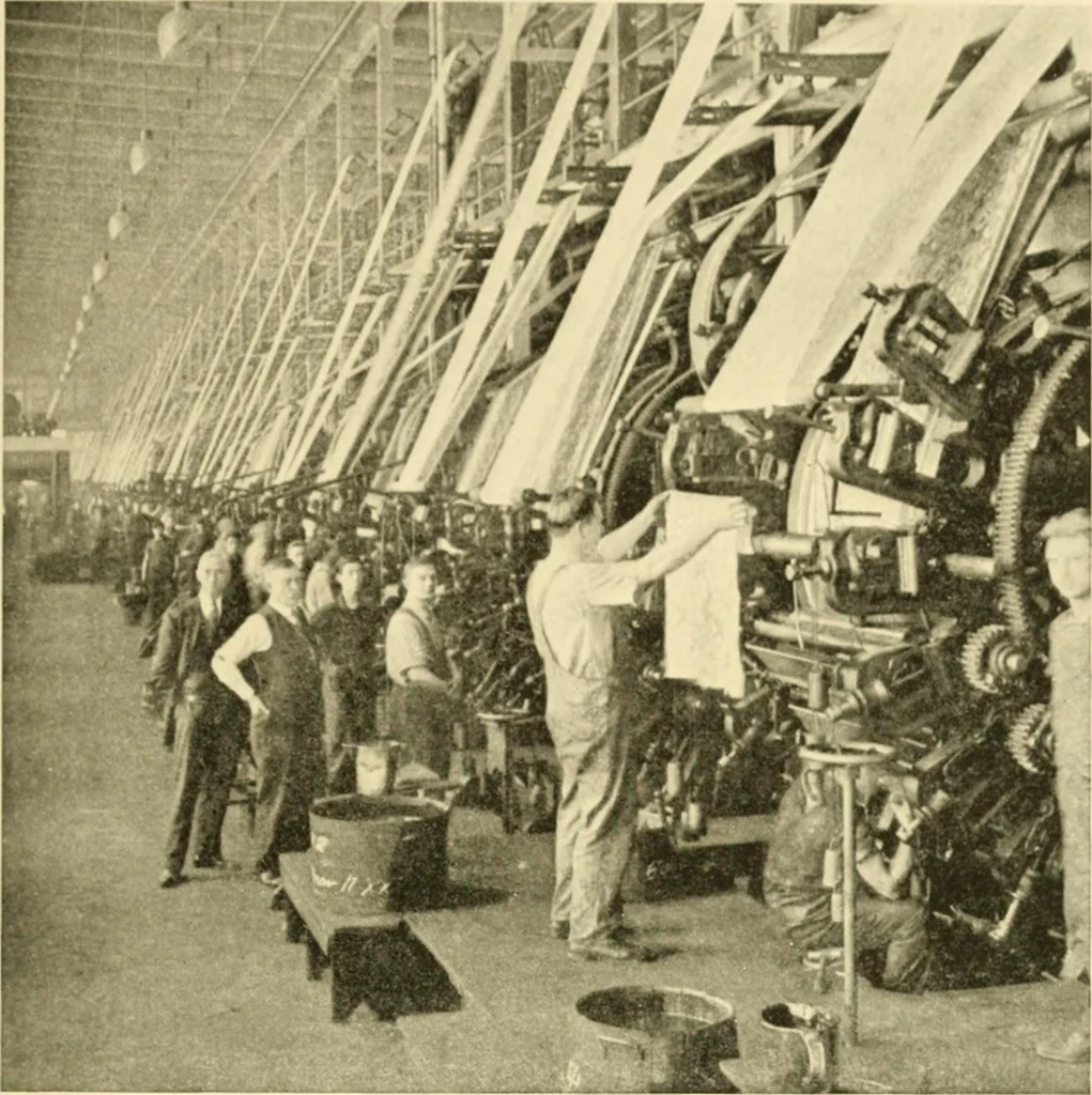 An illustration from Cotton and cotton manufacture, 1921, leaf 48