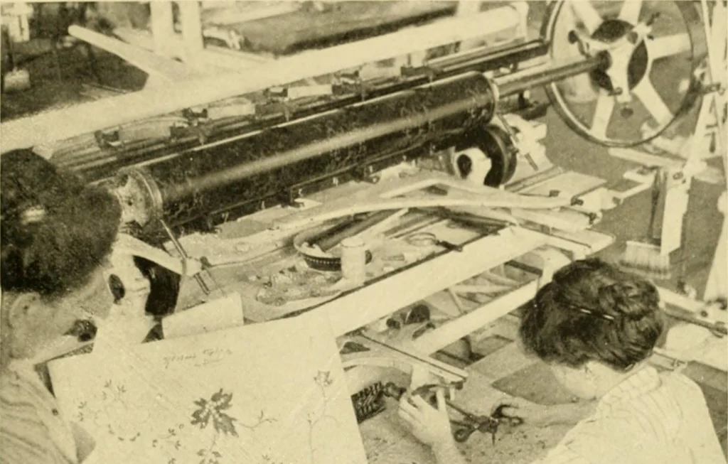 An illustration from Cotton and cotton manufacture, 1921, leaf 50