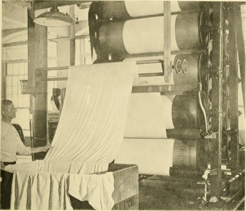 An illustration from Cotton and cotton manufacture, 1921, leaf 52
