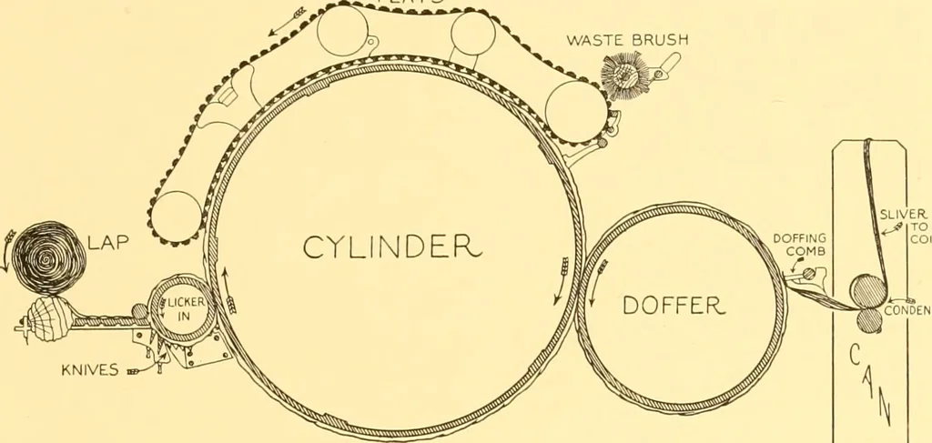 An illustration from Cotton and cotton manufacture, 1921, leaf 28