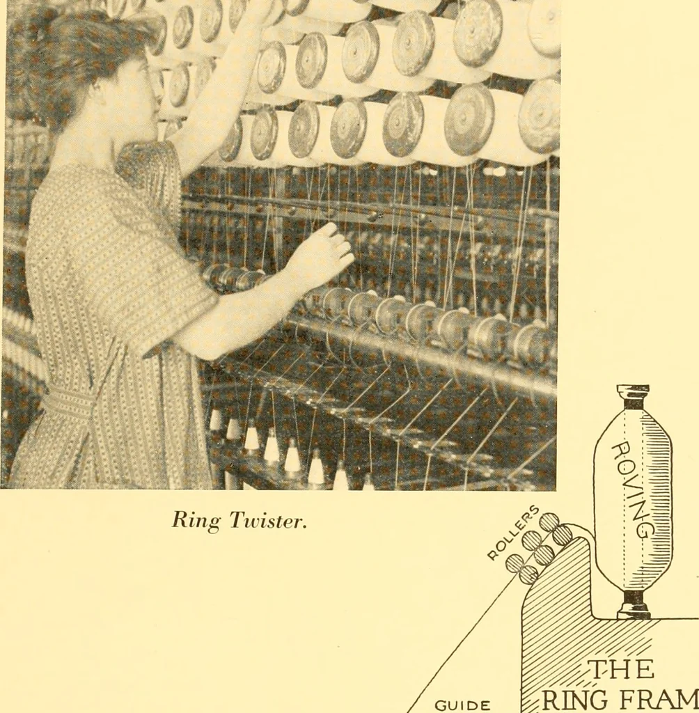 An illustration from Cotton and cotton manufacture, 1921, leaf 34
