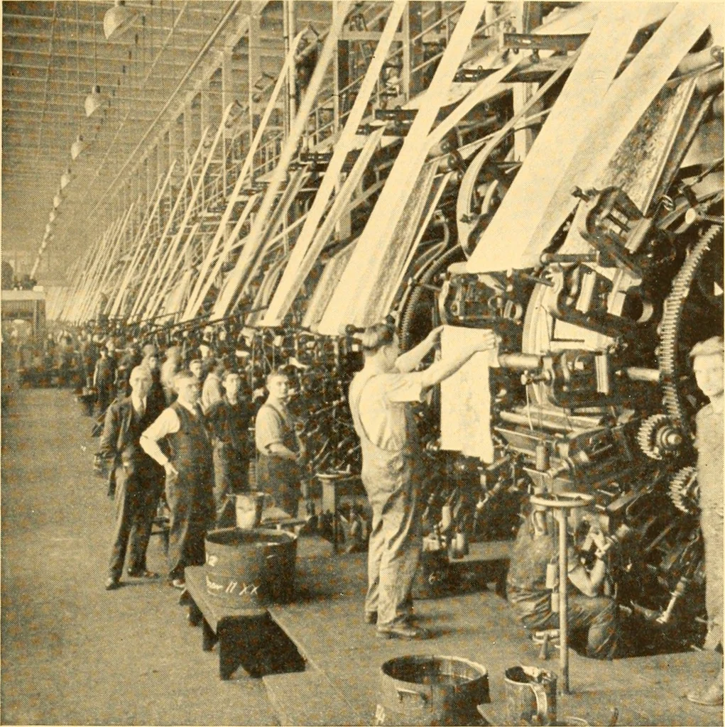 An illustration from Cotton and cotton manufacture, 1921, leaf 48